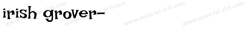 irish grover字体转换